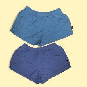 Patagonia Barely Baggies Women’s 2.5” Shorts Bundle - Dark & Light Blue X-SMALL